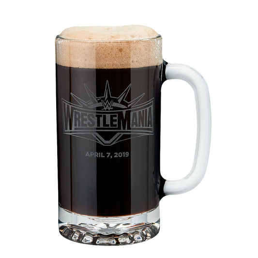 WrestleMania 35 16 oz. Glass Mug