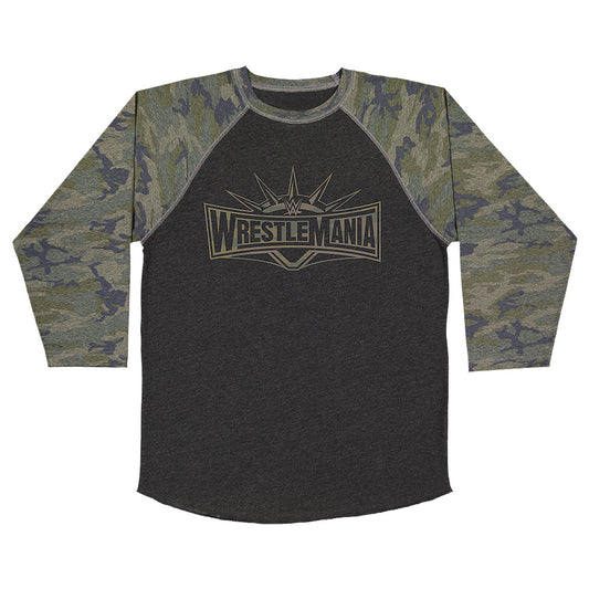 WrestleMania 35 Camo Raglan T-Shirt Pwcatalog