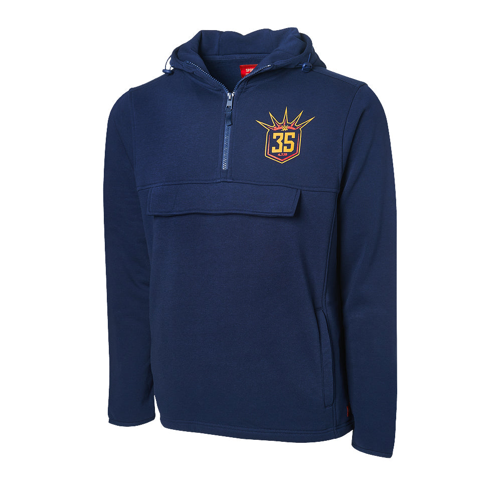 WrestleMania 35 Navy Pullover Hoodie Sweatshirt Pwcatalog
