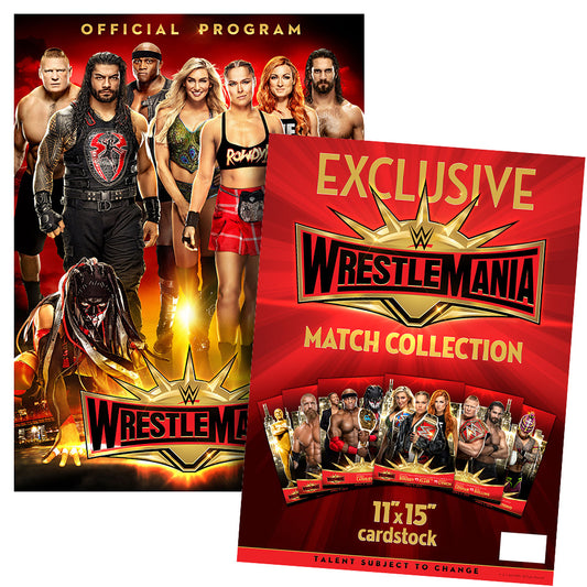 WrestleMania 35 Program & Match Card Package magazine Pwcatalog