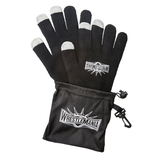 WrestleMania 35 Texting Gloves w Pouch PWcatalog