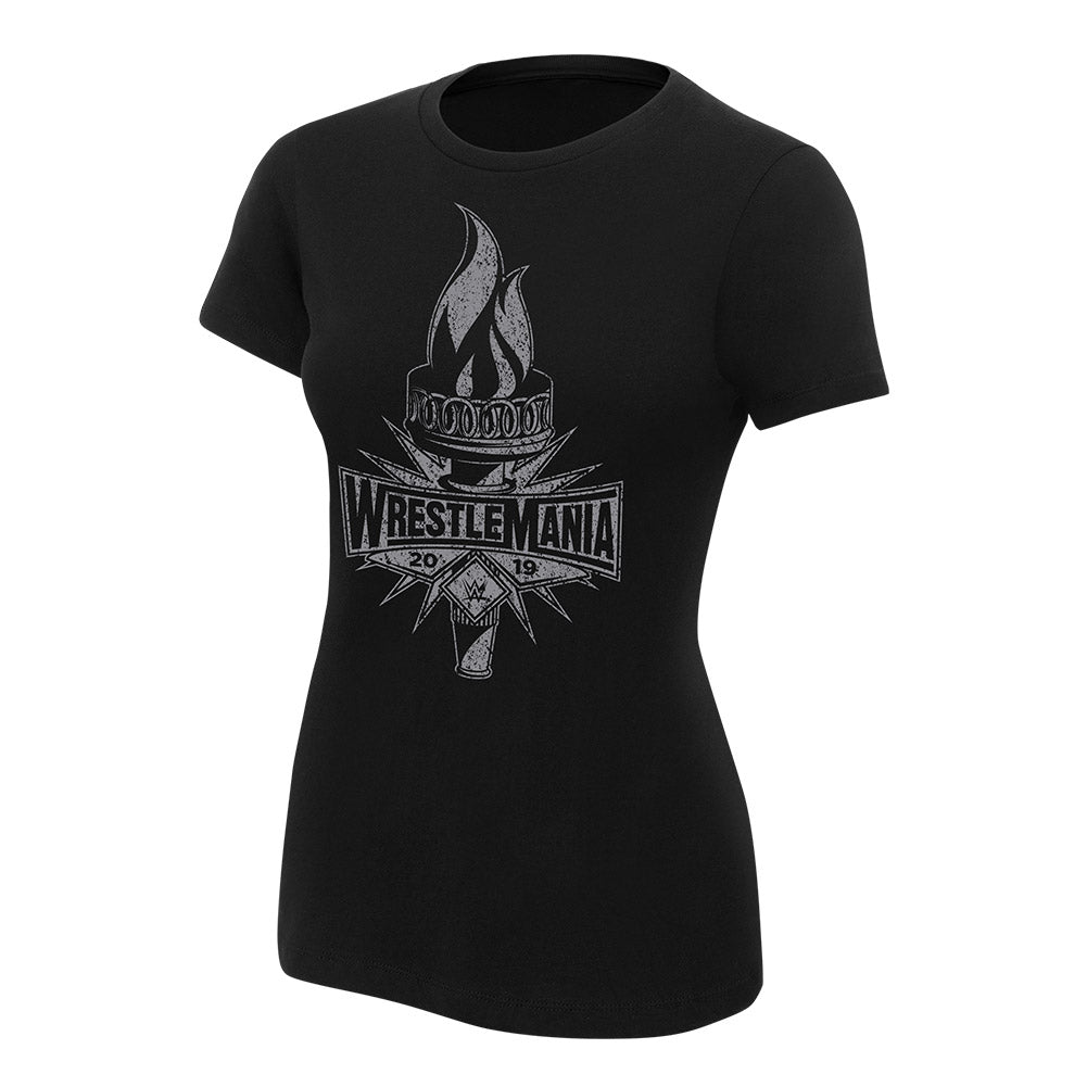 WrestleMania 35 Torch Women's T-Shirt Pwcatalog