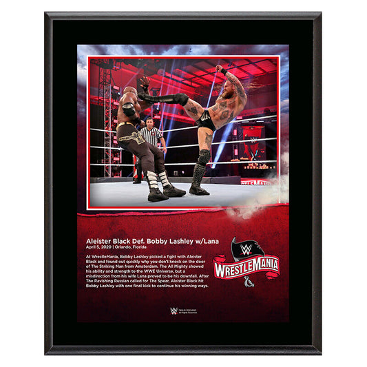 WrestleMania 36 Aleister Black 10 x 13 Limited Edition Plaque