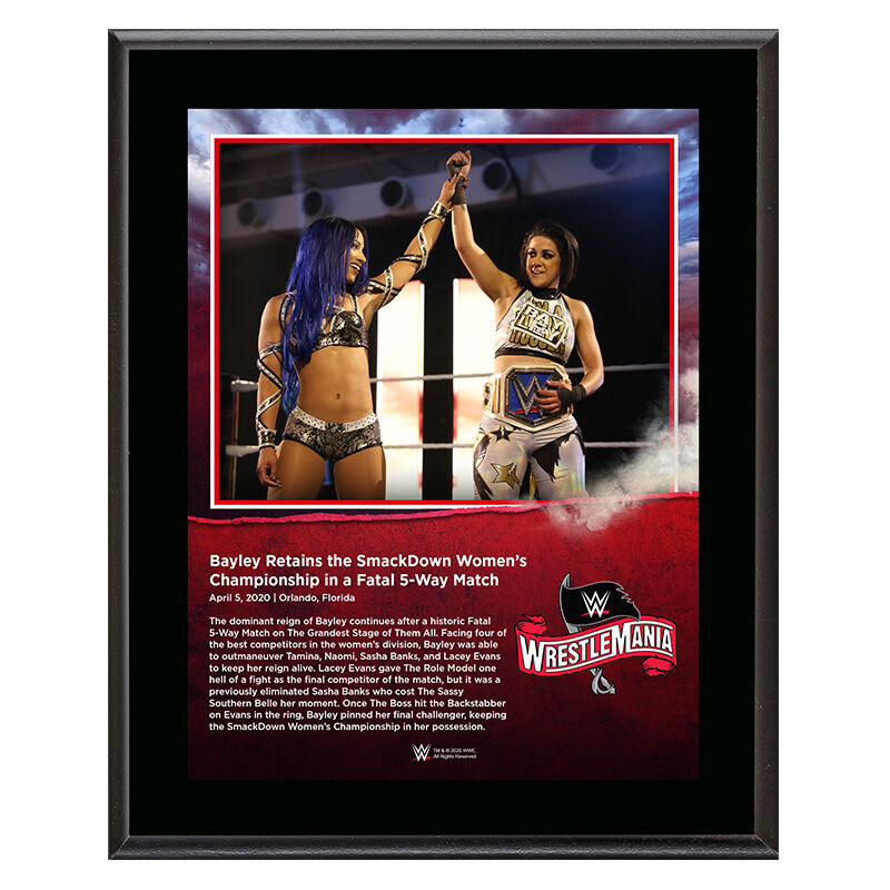WrestleMania 36 Bayley 10 x 13 Limited Edition Plaque Pwcatalog