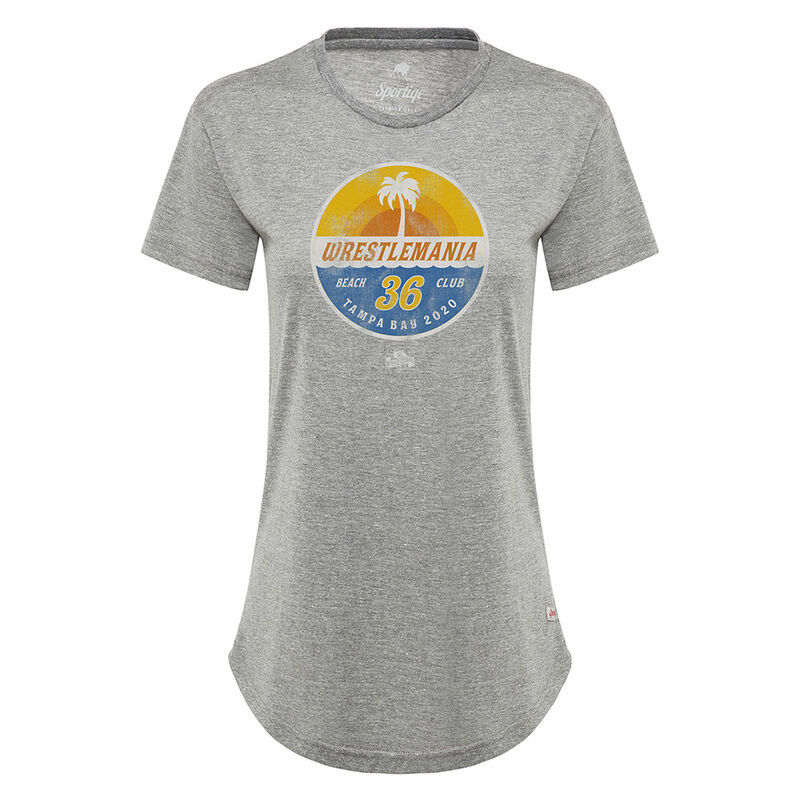 WrestleMania 36 Beach Club Sportiqe Women's T-Shirt Pwcatalog