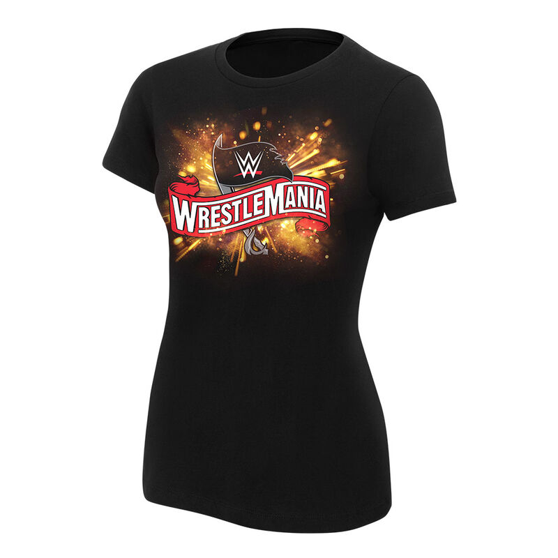 WrestleMania 36 Cannon Burst Logo Women's T-Shirt Pwcatalog