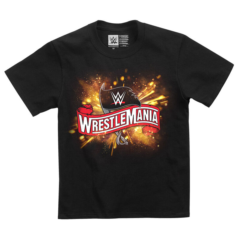 WrestleMania 36 Cannon Burst Logo Youth T-Shirt Pwcatalog