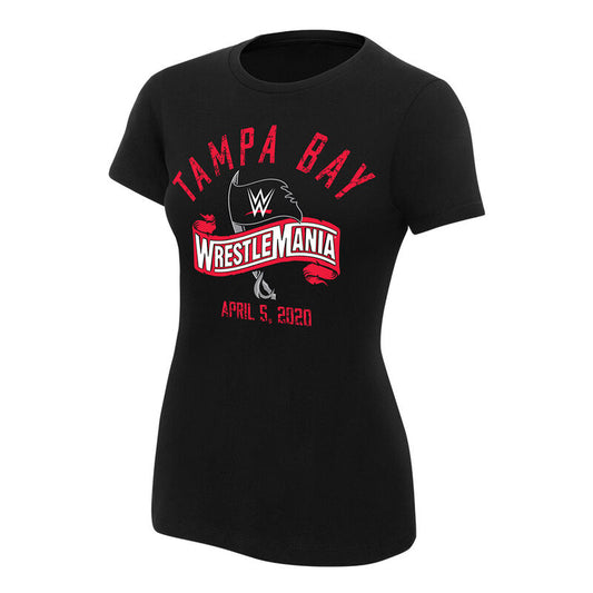 WrestleMania 36 Logo Women's T-Shirt Pwcatalog