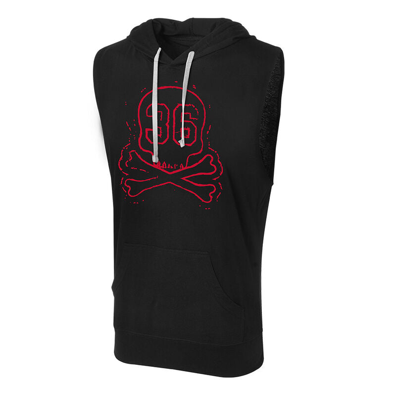 WrestleMania 36 Skull Cross Sleeveless Hoodie Sweatshirt Pwcatalog