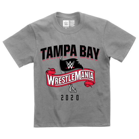 WrestleMania 36 Sports Style Youth Grey T-Shirt Pwcatalog