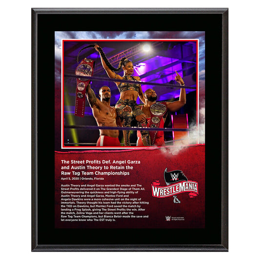 WrestleMania 36 Street Profits 10 x 13 Limited Edition Plaque Pwcatalog