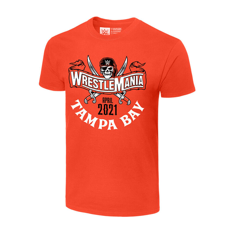 WrestleMania 37 Logo Red T-Shirt Pwcatalog