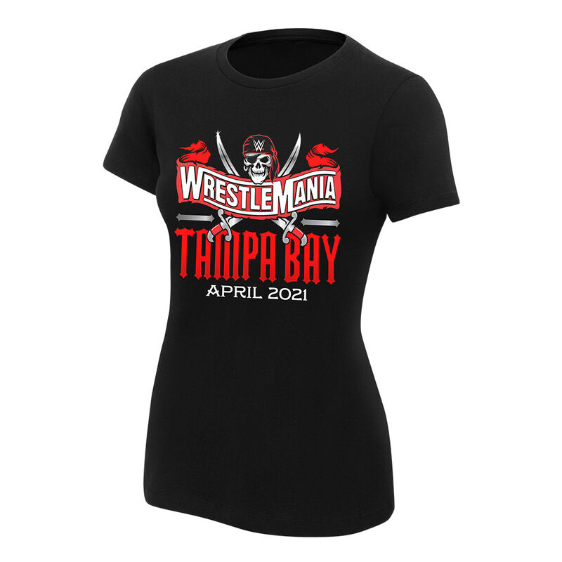 WrestleMania 37 Logo Women's T-Shirt Pwcatalog