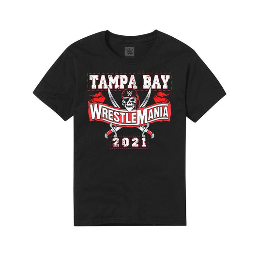 WrestleMania 37 Sport Style Youth Black T-Shirt