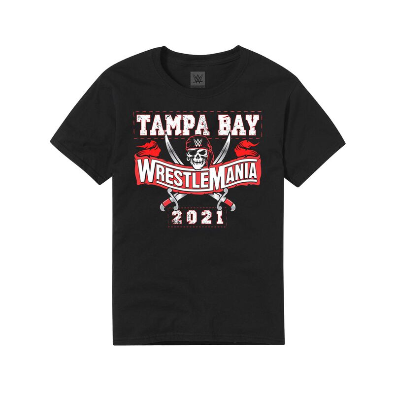 WrestleMania 37 Sport Style Youth Black T-Shirt Pwcatalog