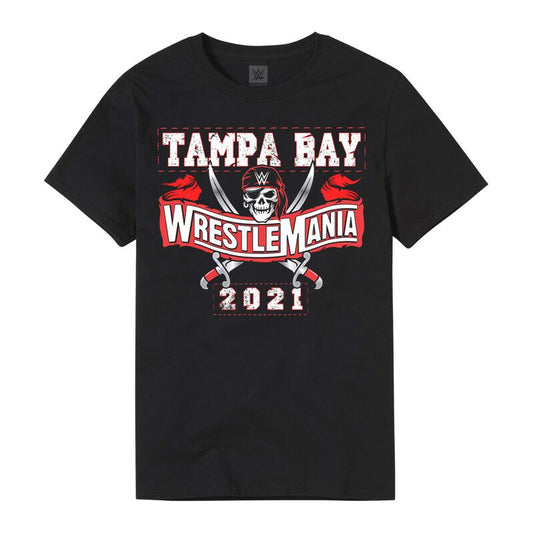 WrestleMania 37 Sports Style Black T-Shirt