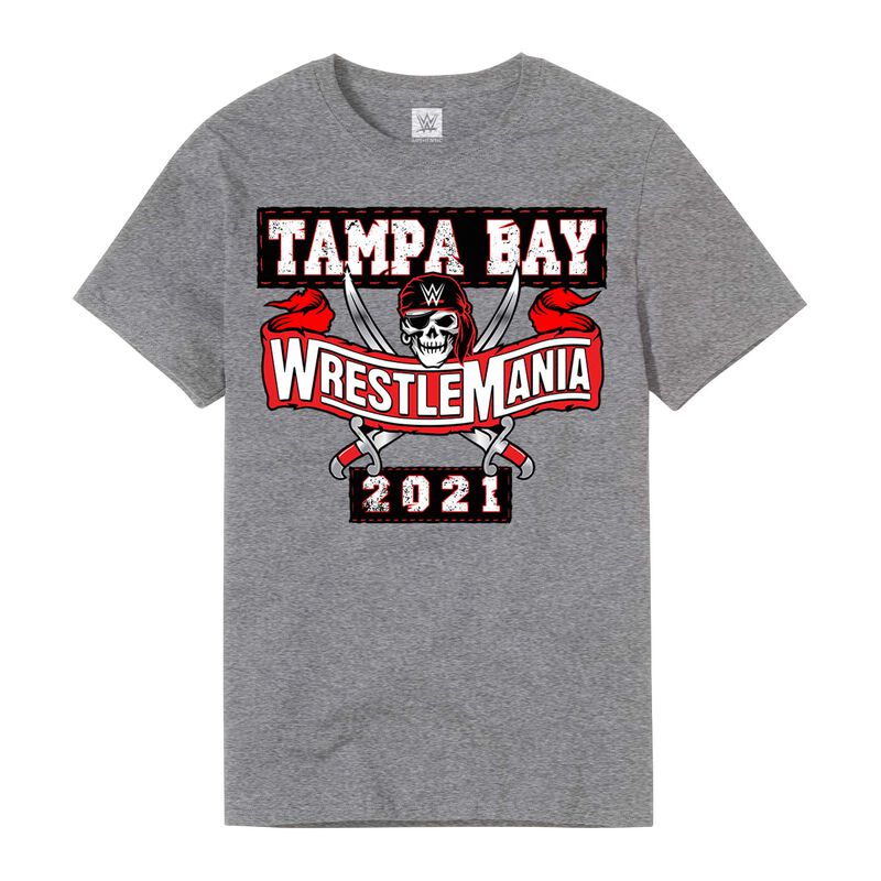 WrestleMania 37 Sports Style Grey T-Shirt Pwcatalog