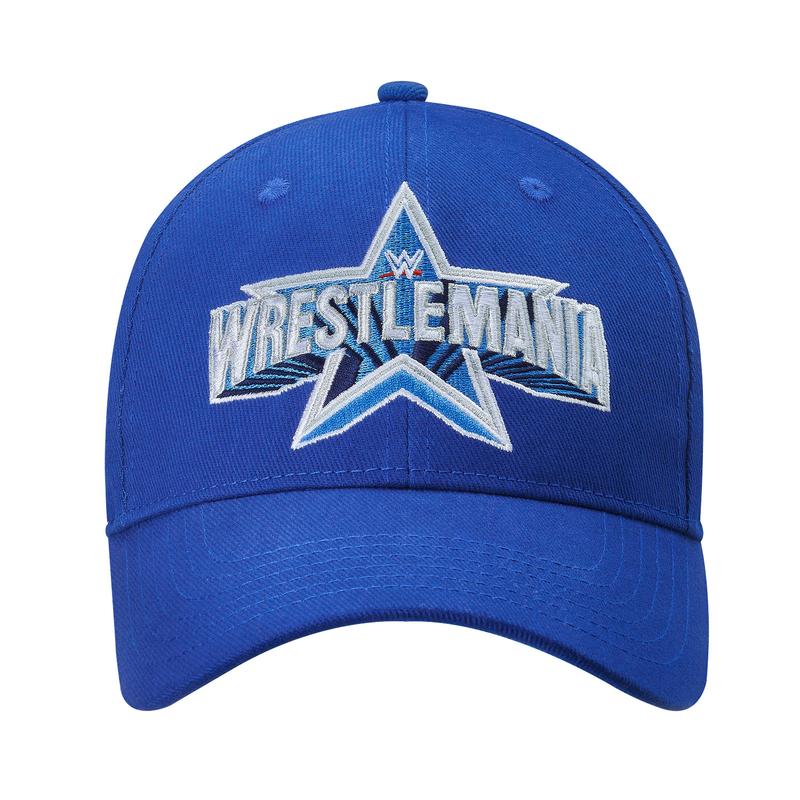 WrestleMania 38 Blue Baseball hat Pwcatalog