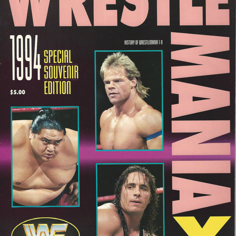 WrestleMania X Program magazine Pwcatalog