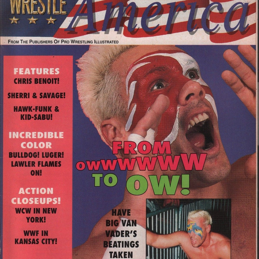 Wrestle America August 1993 Magazine PWcatalog