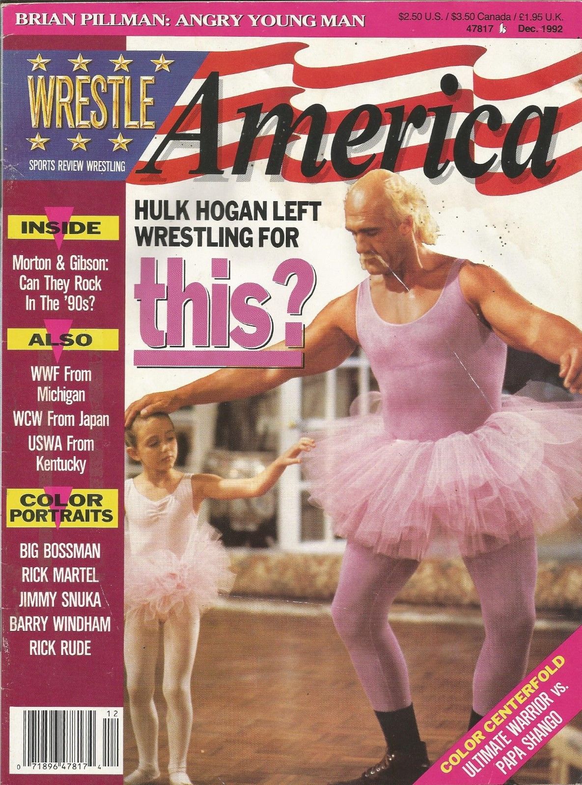 Wrestle America December 1992 Magazine PWcatalog