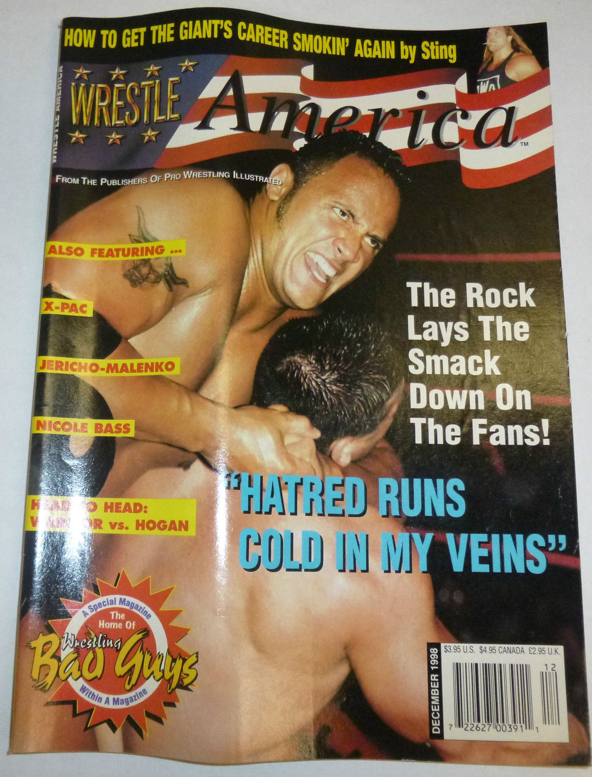 Wrestle America December 1998 Magazine PWcatalog
