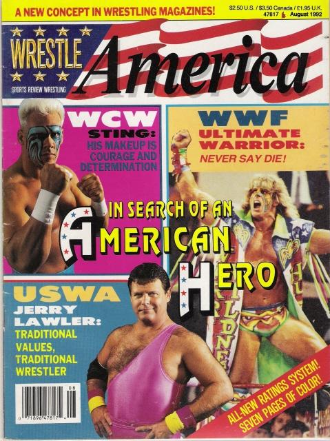 Wrestle America August 1992 Magazine PWcatalog