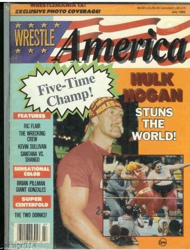 Wrestle America July 1993 Magazine PWcatalog