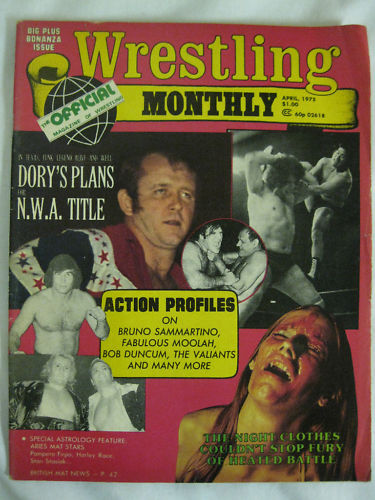 Wrestling Monthly April 1975 Magazine PWcatalog