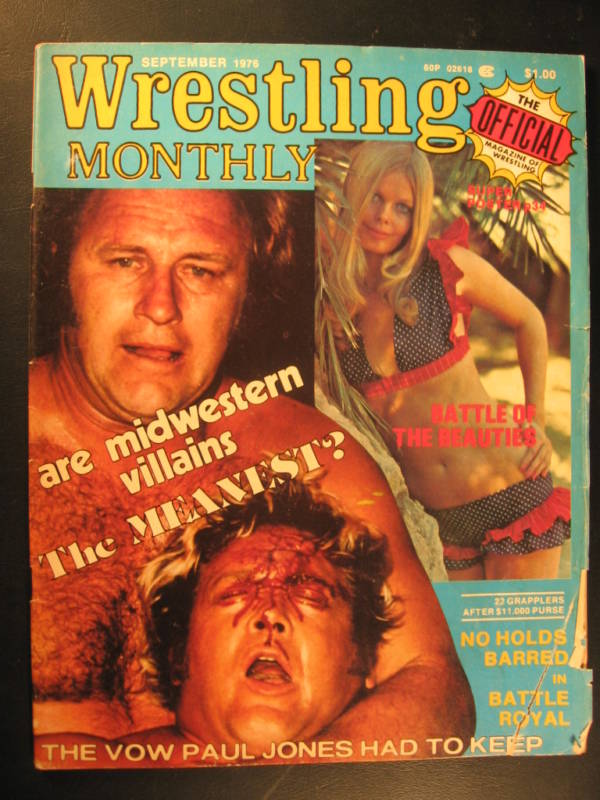 Wrestling Monthly September 1976 Magazine PWcatalog