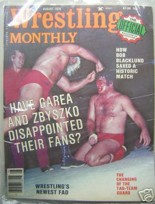 Wrestling Monthly August 1978 Magazine PWcatalog
