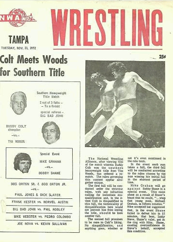 Wrestling Program 1972-11 Tampa Magazine PWcatalog