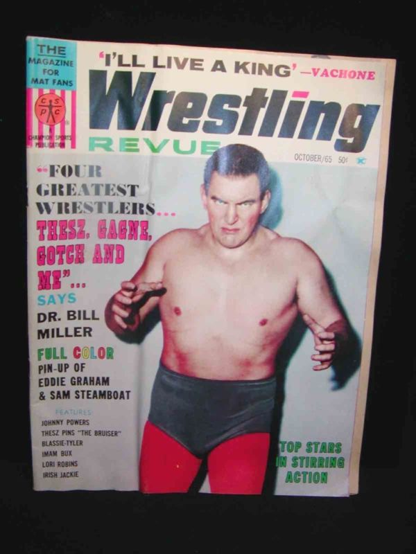 Wrestling Revue October 1965 Magazine PWcatalog
