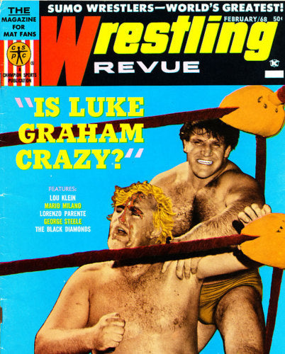 Wrestling Revue February 1968 Magazine PWcatalog