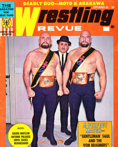 Wrestling Revue September 1968 Magazine PWcatalog