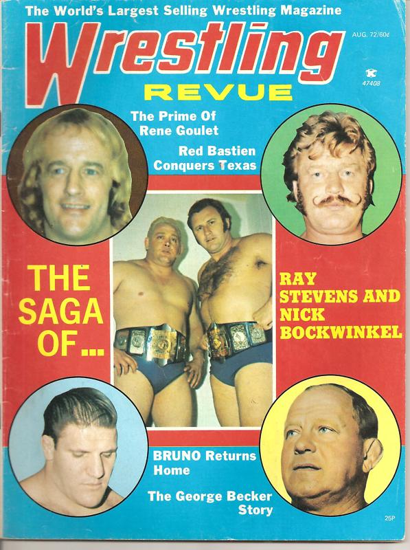 Wrestling Revue August 1972 Magazine PWcatalog