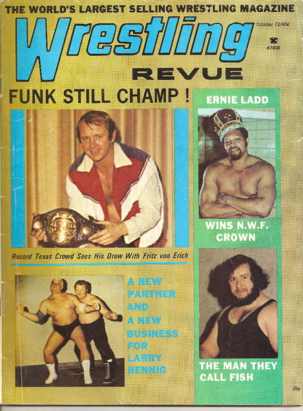 Wrestling Revue October 1972 Magazine PWcatalog