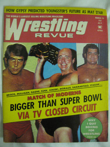 Wrestling Revue March 1974 Magazine PWcatalog