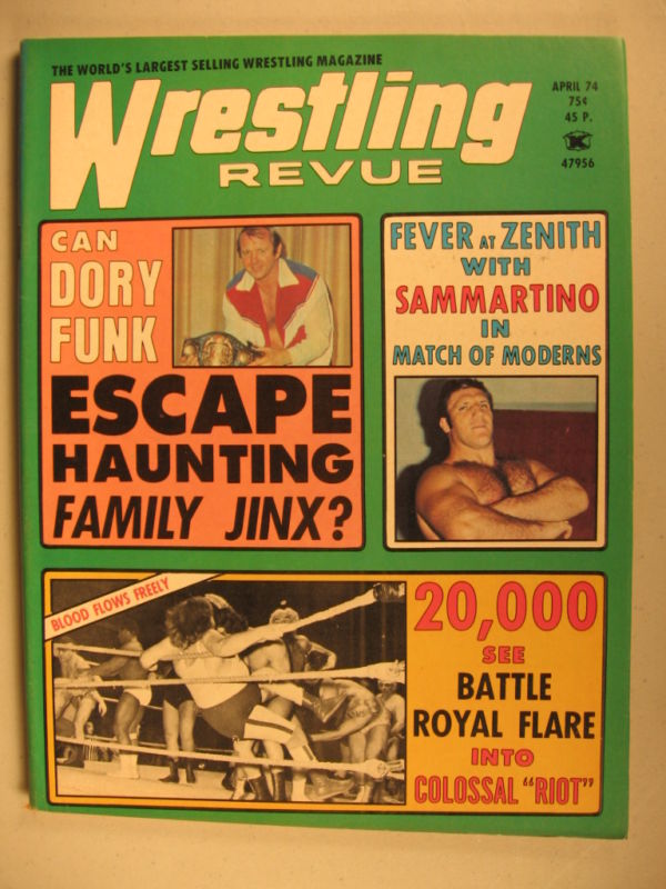 Wrestling Revue April 1974 Magazine PWcatalog