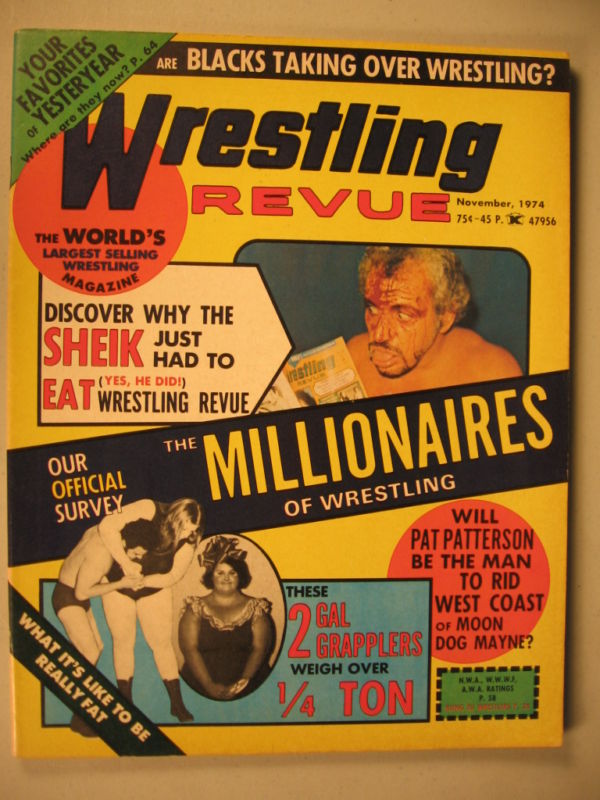 Wrestling Revue November 1974 Magazine PWcatalog