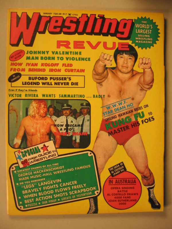 Wrestling Revue January 1975 Magazine PWcatalog