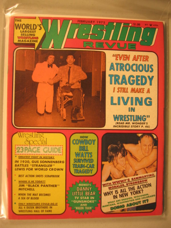Wrestling Revue February 1975 Magazine PWcatalog