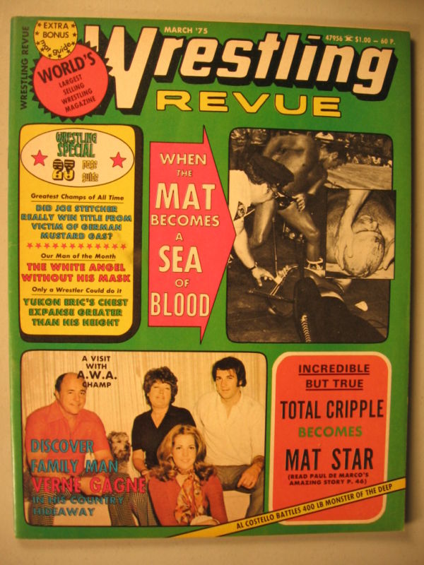 Wrestling Revue March 1975 Magazine PWcatalog