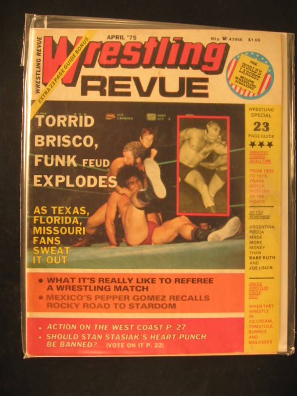 Wrestling Revue April 1975 Magazine PWcatalog