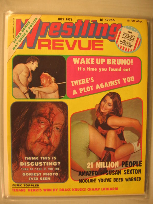 Wrestling Revue July 1975 Magazine PWcatalog