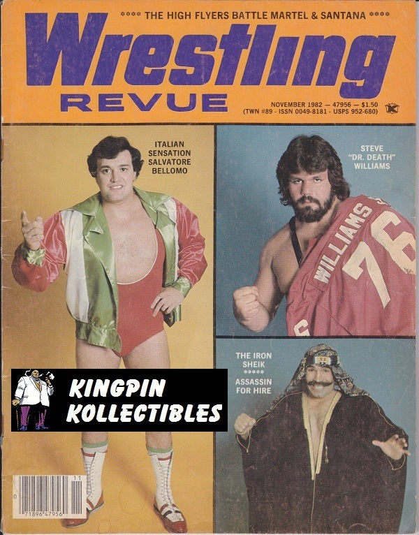 Wrestling Revue November 1982 Magazine PWcatalog