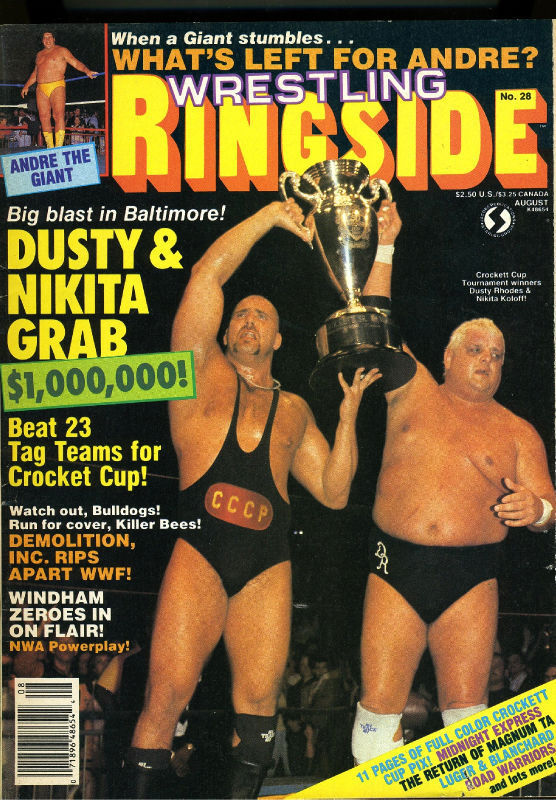 Wrestling Ringside August 1987 Magazine PWcatalog