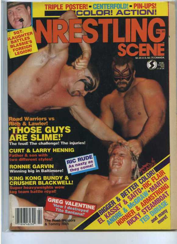 Wrestling Scene February 1985 Magazine PWcatalog