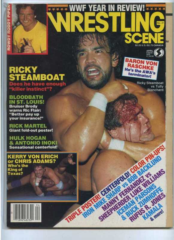 Wrestling Scene April 1985 Magazine PWcatalog
