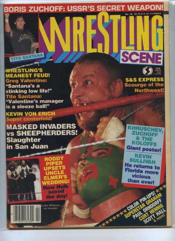 Wrestling Scene February 1986